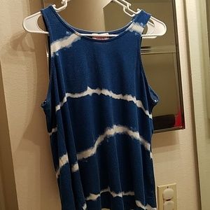 Blue Tie Dye Tank